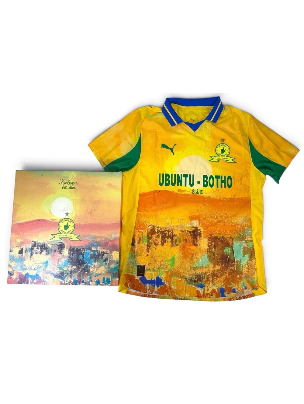 PUMA Mamelodi Sundowns x KidSuper $160 Boxed Special Box Jersey MEDIUM M